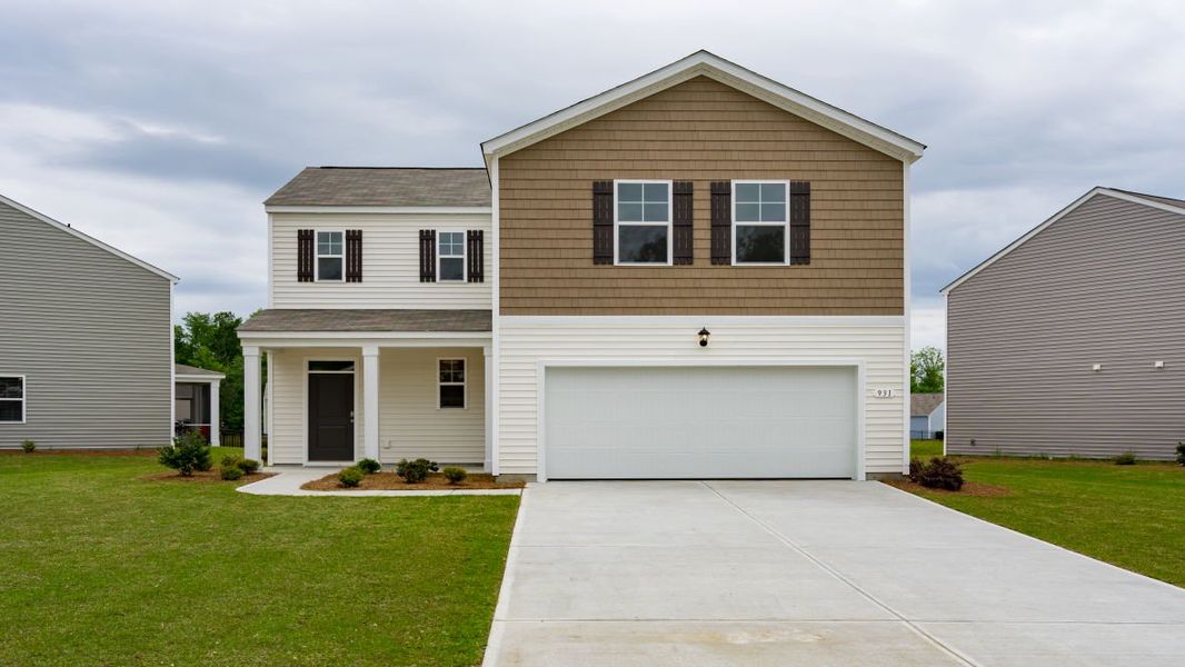 Representative exterior photo of a completed home built from the ARDEN by D.R. Horton in Island Green, Myrtle Beach, SC (Image 17).