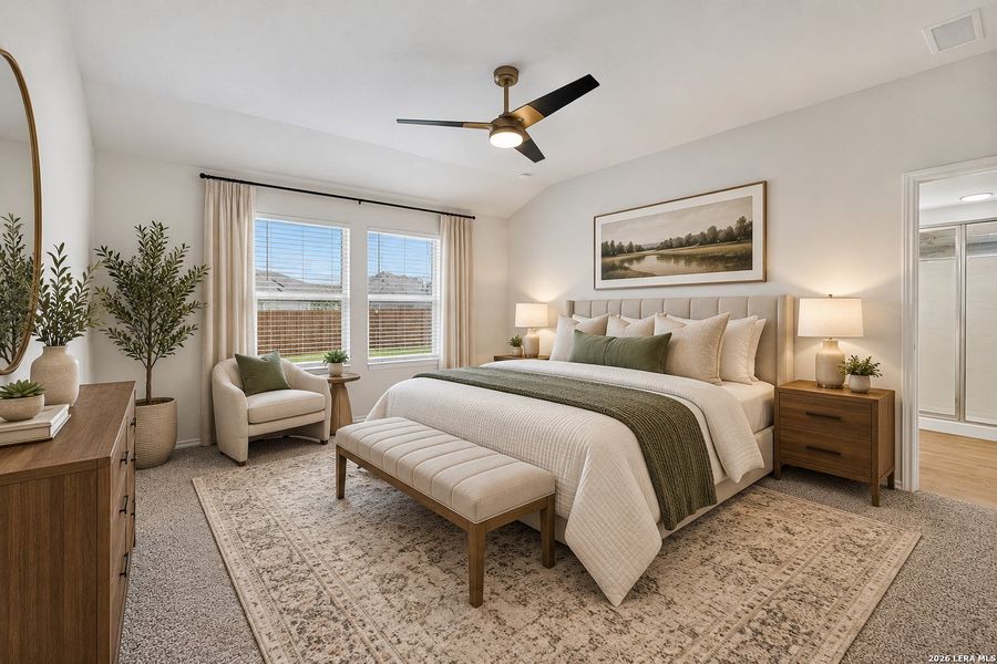 Furnished interior view inside a new home in Saengerhalle Meadows, New Braunfels (Image 6).