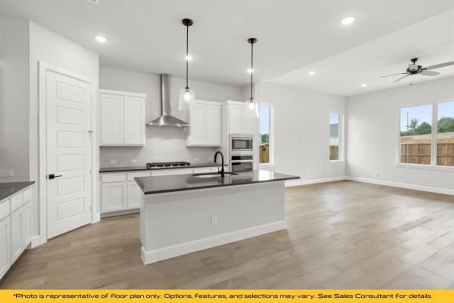Representative furnished interior of a home built from the The Barbados by Stonefield Homes in The Highlands, Rockwall (Image 17).