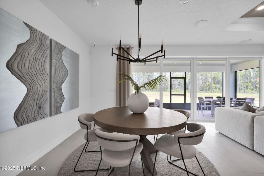 Furnished interior view inside a new home in Westerly Park at Wildlight, Yulee (Image 5).