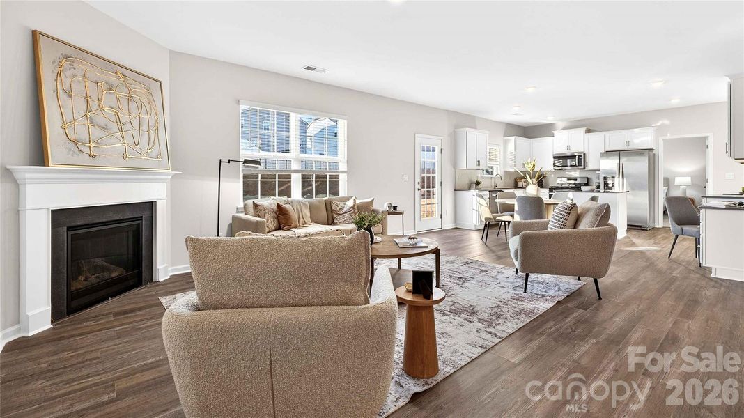 Furnished interior view inside a new home in Wallace Springs, Statesville (Image 16).
