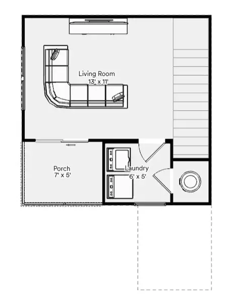 2D floor plan layout for the The Eason by Legacy South Homes in The Chadwick, Nashville, TN (Image 4).