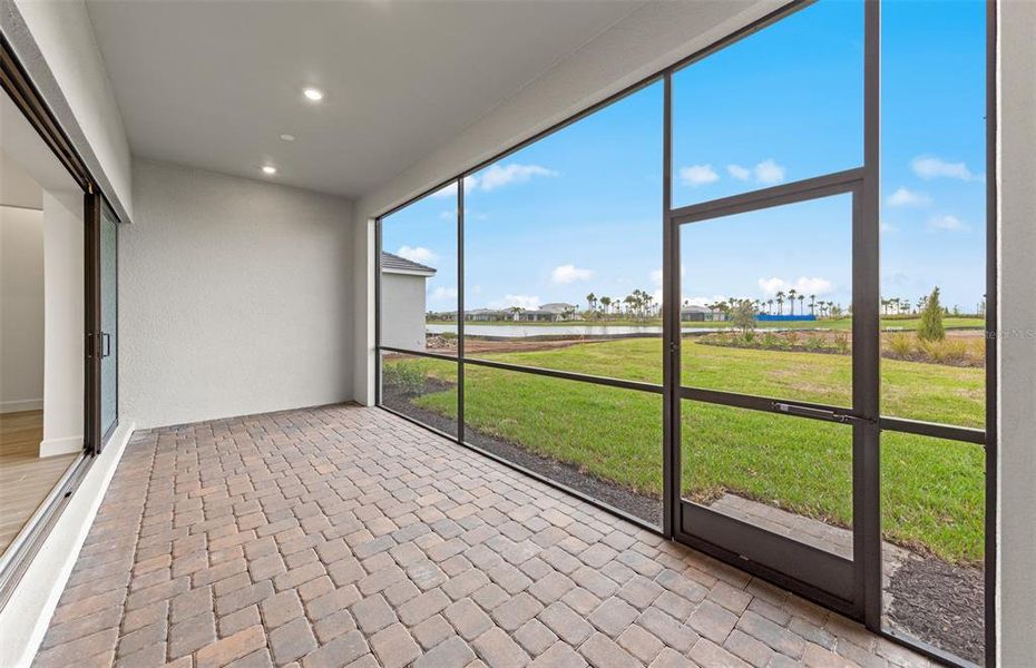 Exterior details and patio area of a home in Del Webb Catalina, Lakewood Ranch (Image 4).