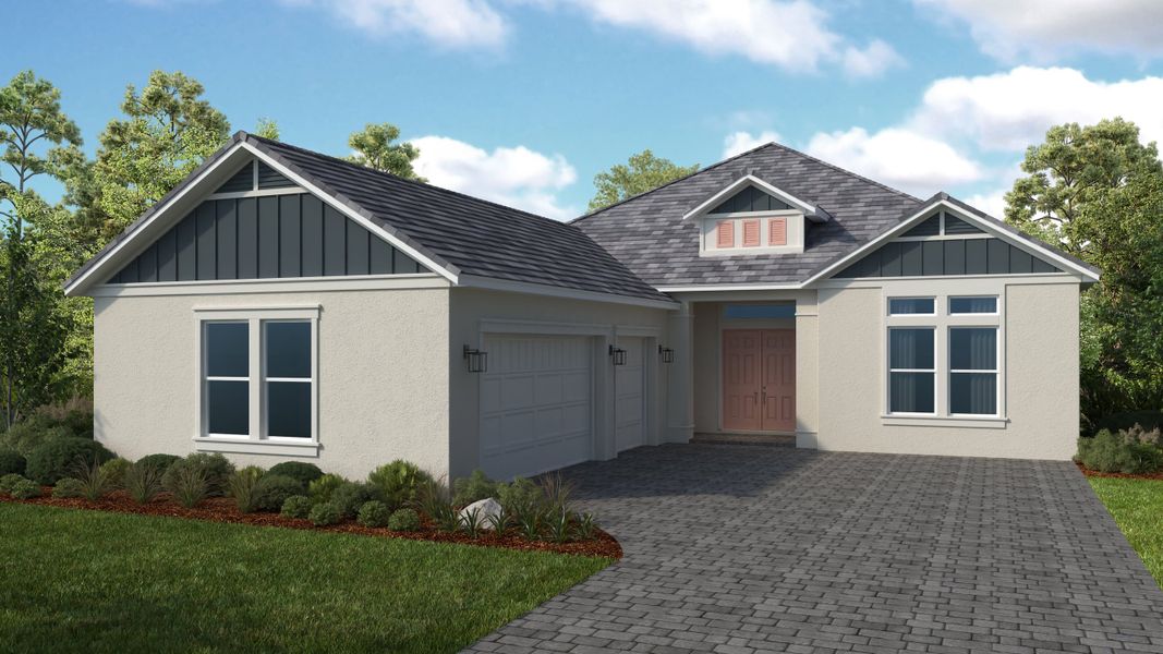 Representative exterior photo of a completed home built from the Colina by Taylor Morrison in Center Lake Ranch Community Group Page, St. Cloud, FL (Image 3).