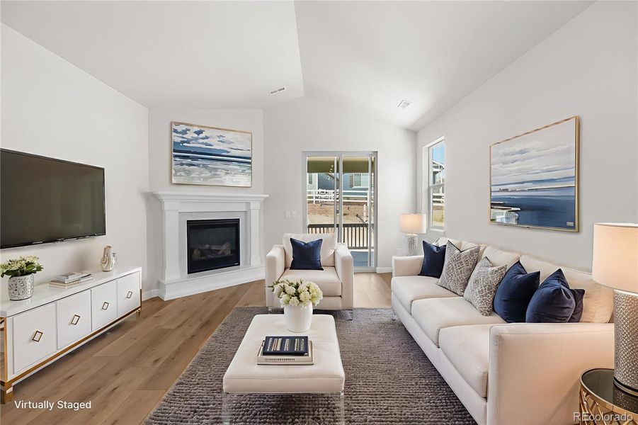 Furnished interior view inside a new home in Rhyolite Ranch, Castle Rock (Image 4).