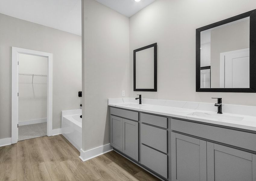Get ready for your day in this spacious master bath