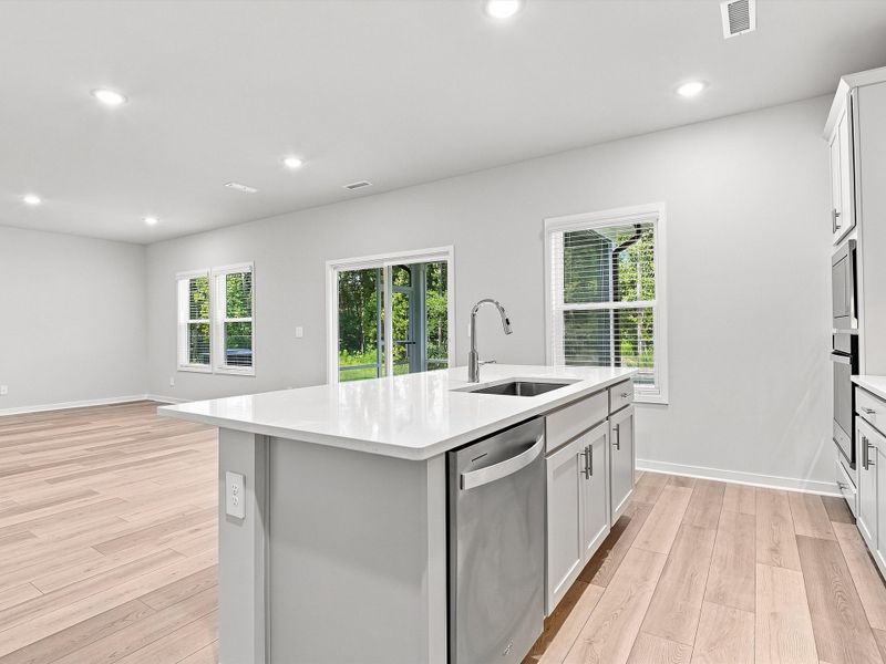 Furnished interior view inside a new home in The Heritage at Buffaloe Reserve, Raleigh (Image 6).