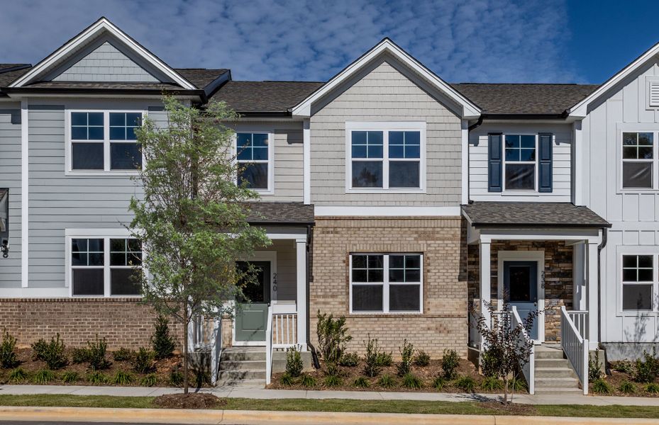 Representative exterior photo of a completed home built from the Sierra by Pulte Homes in Brio, Knightdale, NC (Image 1). Representative exterior photo of a completed home built from the Sierra by Pulte Homes in Brio, Knightdale, NC (Image 1).