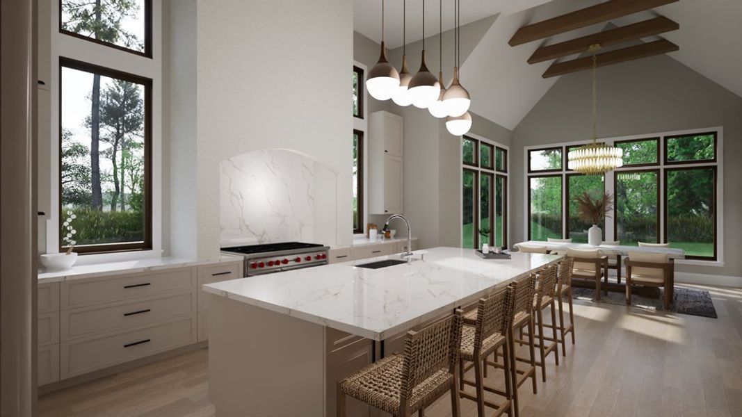 Representative furnished interior of a home built from the The Glenn by Ken Harvey Homes in Carriage Farms, Raleigh (Image 7).