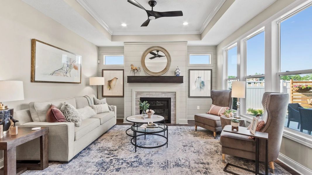 Representative furnished interior of a home built from the Portico by Epcon Communities in The Courtyards by The Manor, Alpharetta (Image 11).