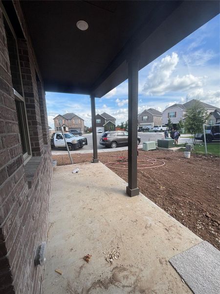 Exterior details and patio area of a home in Berry Creek Highlands, Georgetown (Image 19).