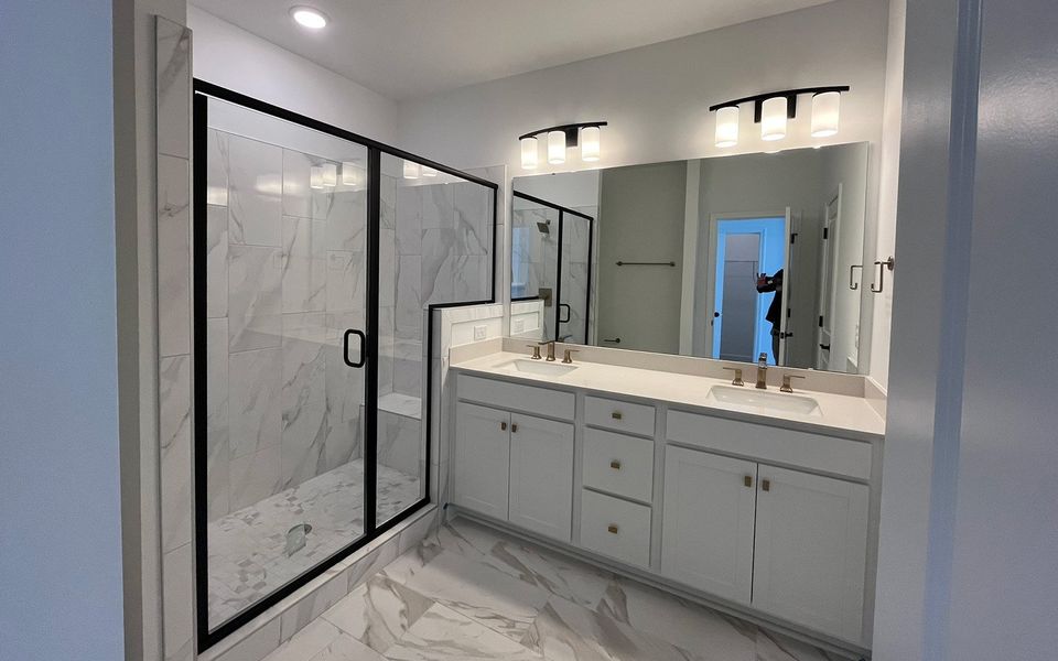 Furnished interior view inside a new home in Townhomes at Wendell Falls, Wendell (Image 8).