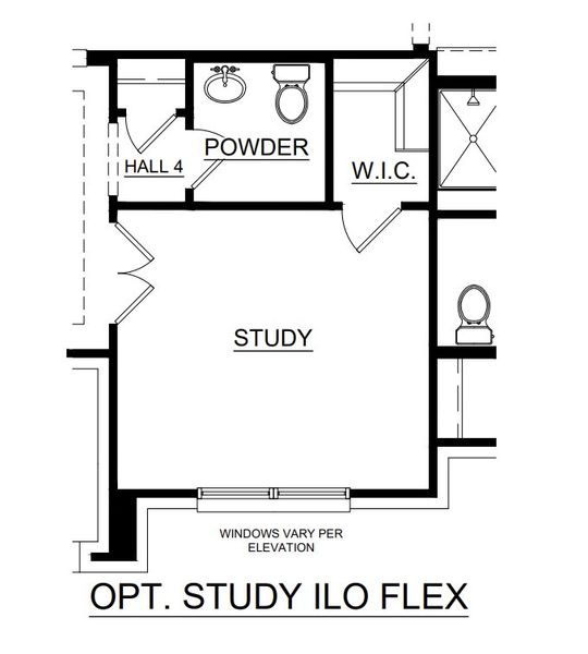2D floor plan layout for the Concept 2623 by Risewell Homes in Mockingbird Hills - Premiere Series, Joshua, TX (Image 5). 2D floor plan layout for the Concept 2623 by Risewell Homes in Mockingbird Hills - Premiere Series, Joshua, TX (Image 5).