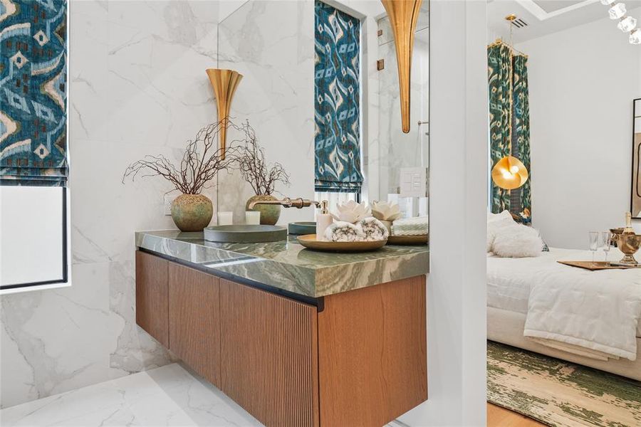 Furnished interior view inside a new home in , Southlake (Image 16).