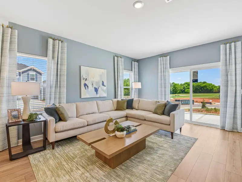Furnished interior view inside a new home in Walnut Reserve, Conover (Image 3).