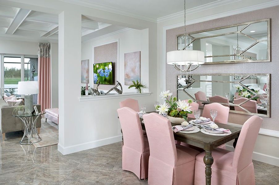 Representative furnished interior of a home built from the Persimmon by Minto Communities in Westlake, Loxahatchee (Image 5).