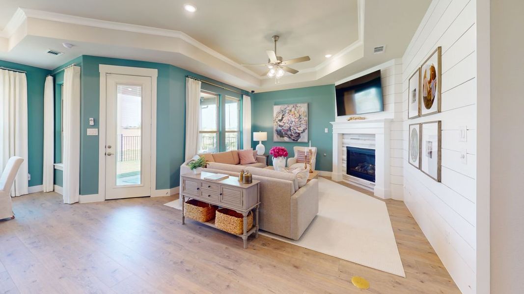 Representative furnished interior of a home built from the Salerno by Ladera Texas in Ladera Little Elm, Little Elm (Image 6). Representative furnished interior of a home built from the Salerno by Ladera Texas in Ladera Little Elm, Little Elm (Image 6).