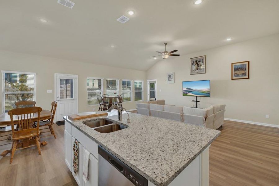 Furnished interior view inside a new home in Greenspoint Heights, Seguin (Image 7). Furnished interior view inside a new home in Greenspoint Heights, Seguin (Image 7).