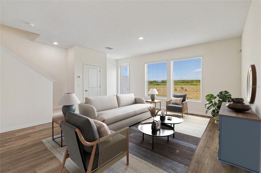 Furnished interior view inside a new home in Waterset Townhomes, Apollo Beach (Image 11).