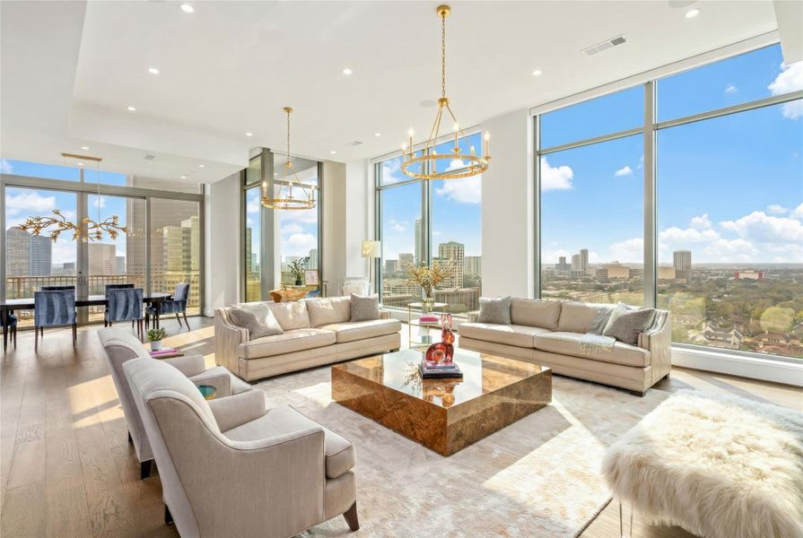 Furnished interior view inside a new home in , Houston (Image 6).