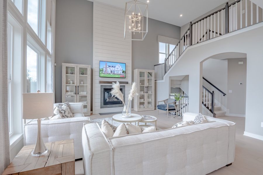 Representative furnished interior of a home built from the Mitchell by Fischer Homes in Leeland Farms, Fuquay Varina (Image 7).