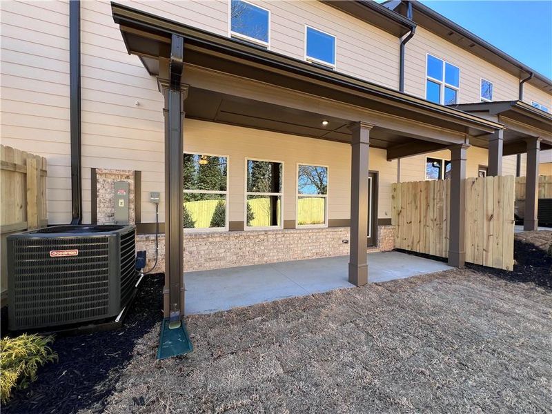 Exterior details and patio area of a home in , Norcross (Image 23).