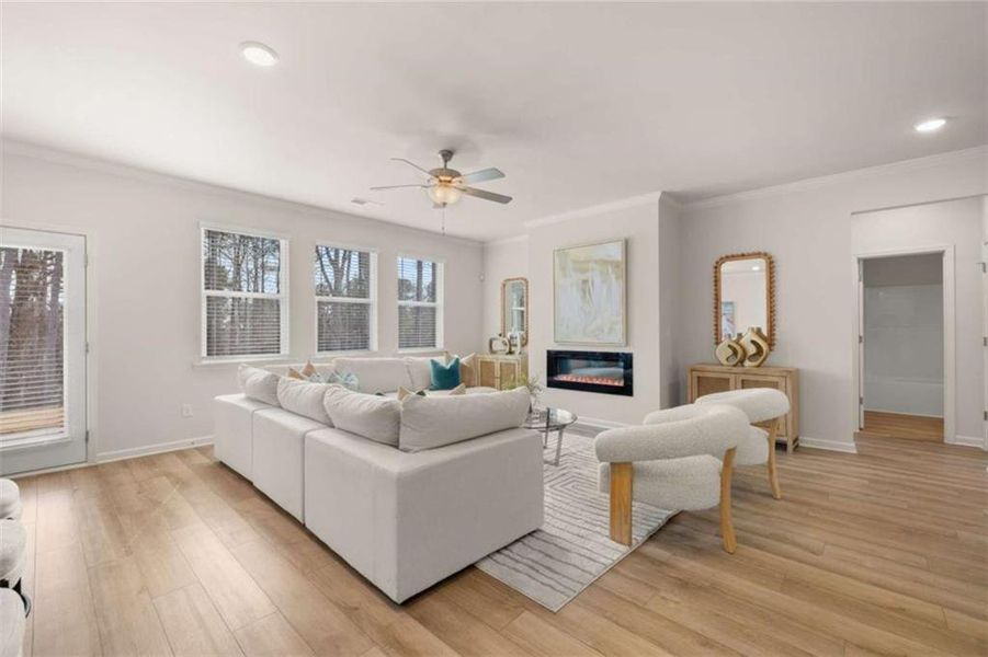 Furnished interior view inside a new home in Kingsmere Estates, Loganville (Image 11).
