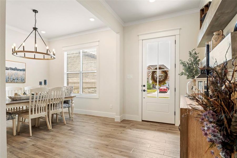 Furnished interior view inside a new home in Lincoln Pointe, Van Alstyne (Image 9).