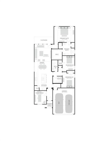 2D floor plan layout of this home in Elevon, Lavon, TX (Image 3). 2D floor plan layout of this home in Elevon, Lavon, TX (Image 3).