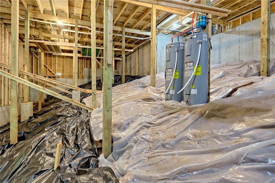 In-progress construction of a new home in , Clayton, GA (Image 127).