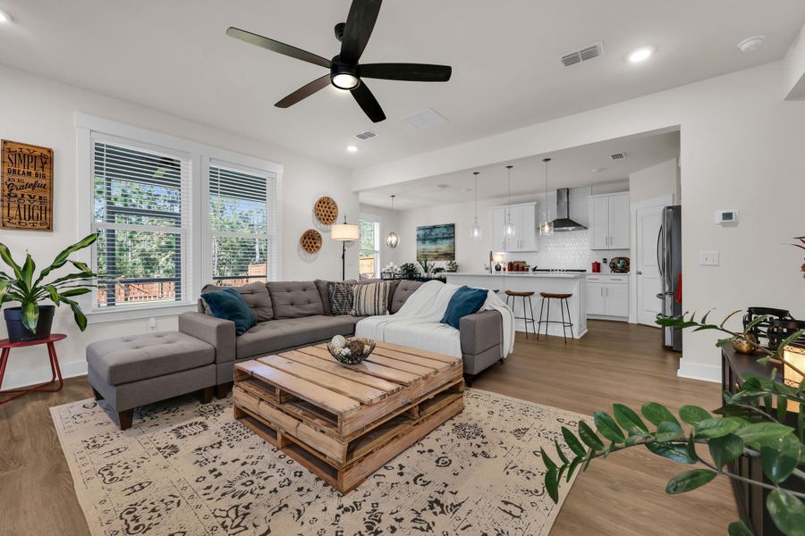 Furnished interior view inside a new home in Jasmine Point at Lakes of Cane Bay, Summerville (Image 24).