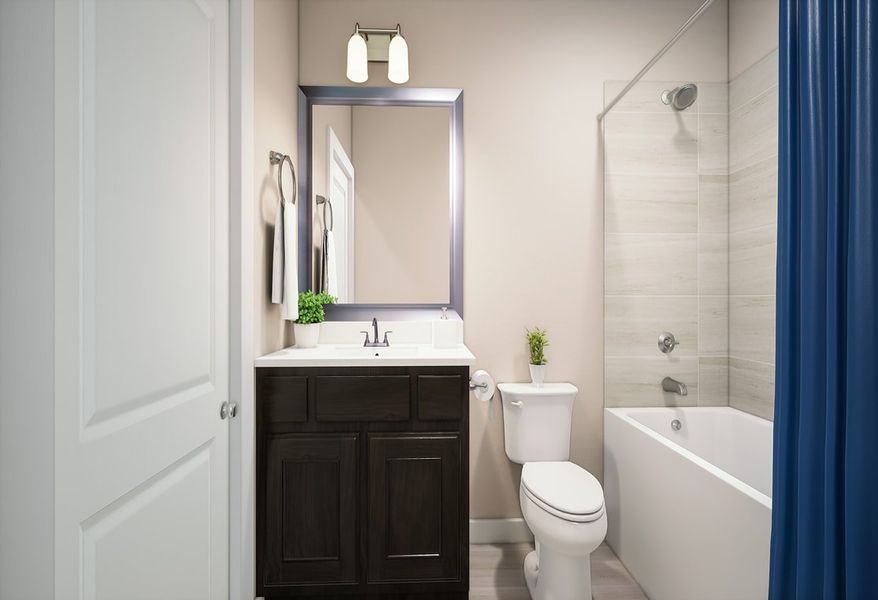 Furnished interior view inside a new home in Bridgewater, Midlothian (Image 4).