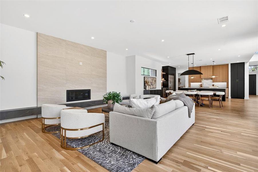 Furnished interior view inside a new home in , Dallas (Image 4).