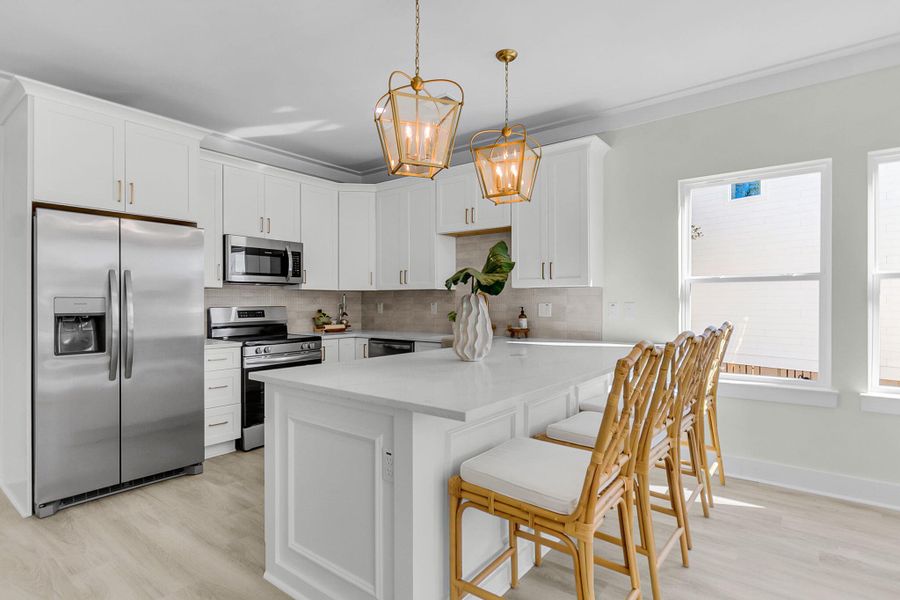 Furnished interior view inside a new home in , Charleston (Image 7).