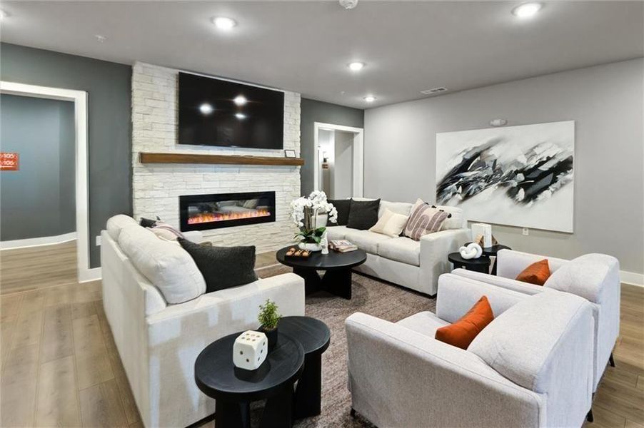 Furnished interior view inside a new home in , Cumming (Image 26). Furnished interior view inside a new home in , Cumming (Image 26).