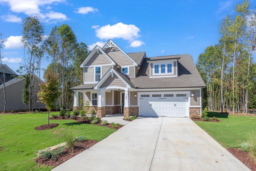 Representative exterior photo of a completed home built from the The Whitley by RobuckHomes in Baylee Ridge, Selma, NC (Image 38).