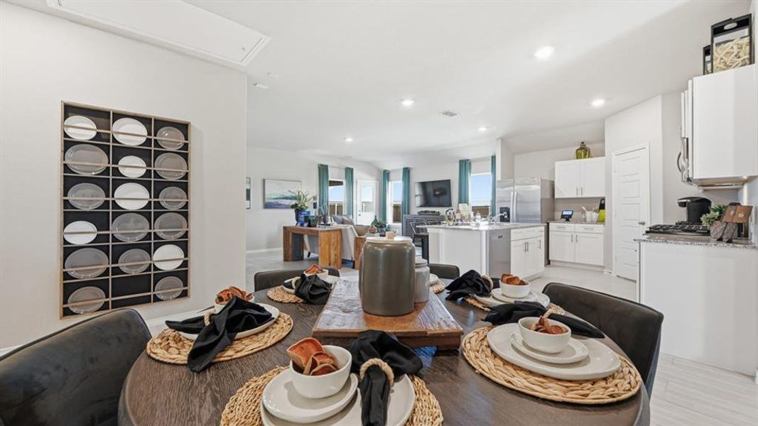 Furnished interior view inside a new home in Lonestar at Liberty Trails, Fort Worth (Image 9).