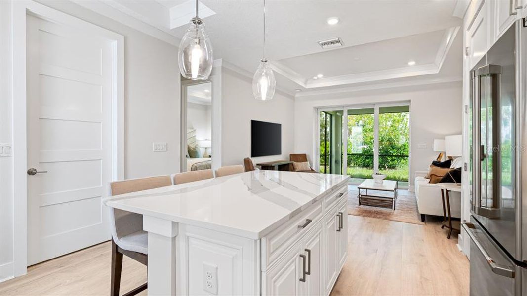 Furnished interior view inside a new home in Esplanade at Azario Lakewood Ranch, Lakewood Ranch (Image 8).