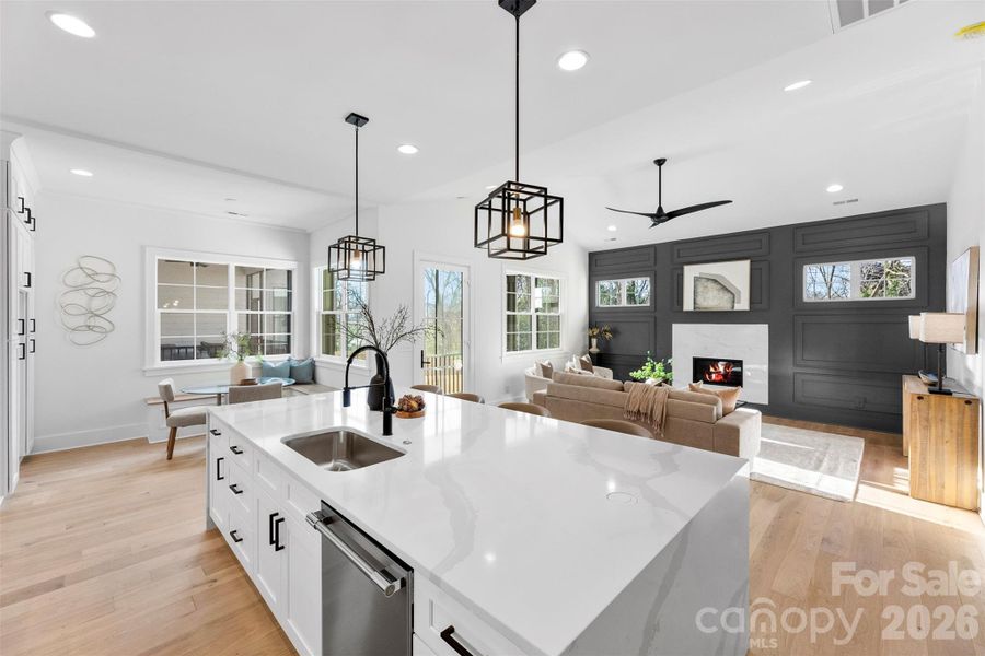 Furnished interior view inside a new home in , Charlotte (Image 38).