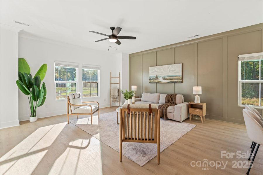 Furnished interior view inside a new home in , Fort Mill (Image 6).