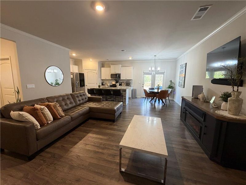 Furnished interior view inside a new home in , Buford (Image 7).