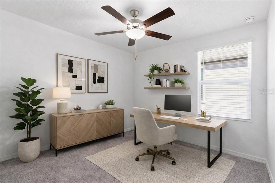 Furnished interior view inside a new home in Two Rivers, Zephyrhills (Image 27).