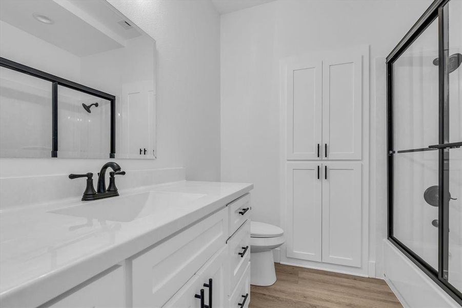 Furnished interior view inside a new home in , Elm Mott (Image 10).