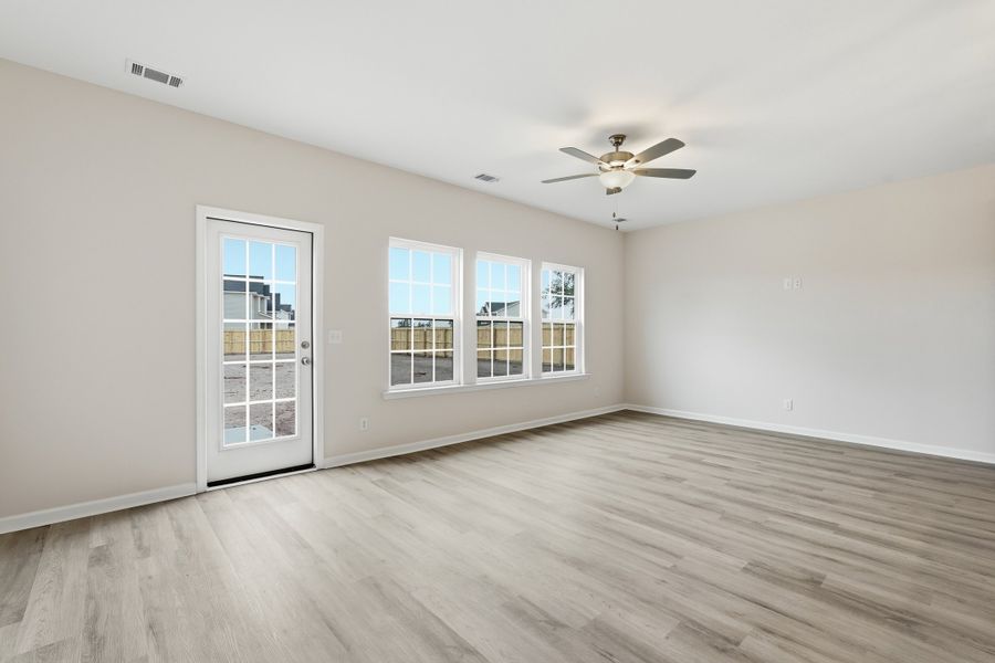 Representative unfurnished interior of a home built from the The Powell by RTS Homes in Doctor's Creek, Ludowici (Image 15). Representative unfurnished interior of a home built from the The Powell by RTS Homes in Doctor's Creek, Ludowici (Image 15).
