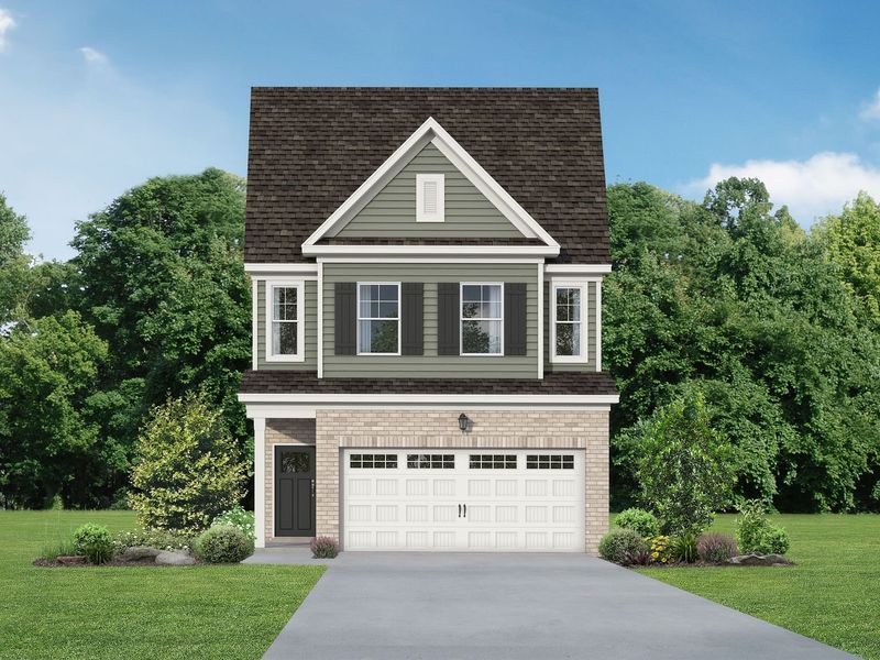 Front exterior of a new home in Lake Park Villas, Wylie, TX, highlighting curb appeal (Image 2). Front exterior of a new home in Lake Park Villas, Wylie, TX, highlighting curb appeal (Image 2).