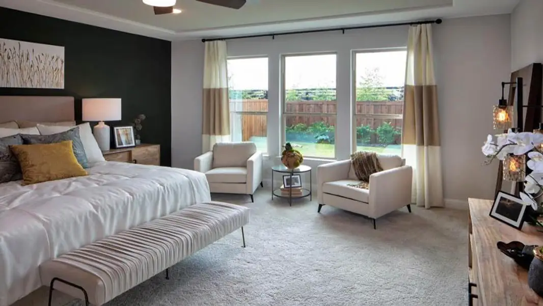 Furnished interior view inside a new home in South Oak, Lakewood Village (Image 4).