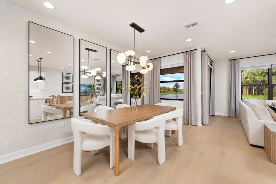 Representative furnished interior of a home built from the Andros by GL Homes in Valencia Harbor (55+), Fort Myers (Image 8).