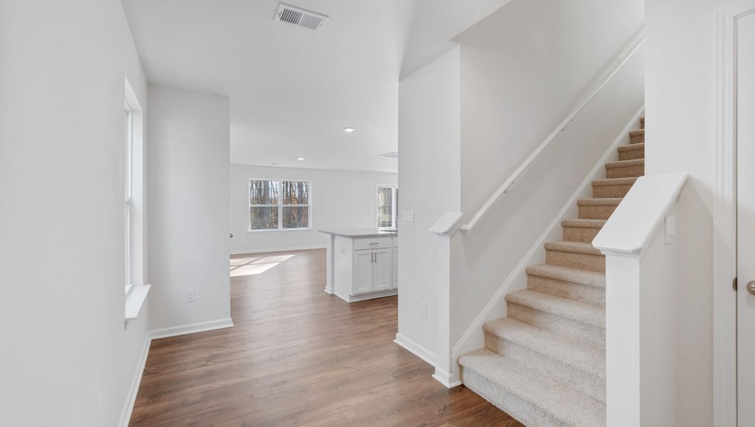 Representative unfurnished interior of a home built from the Elston by D.R. Horton in Paddock Point, Roebuck (Image 13).