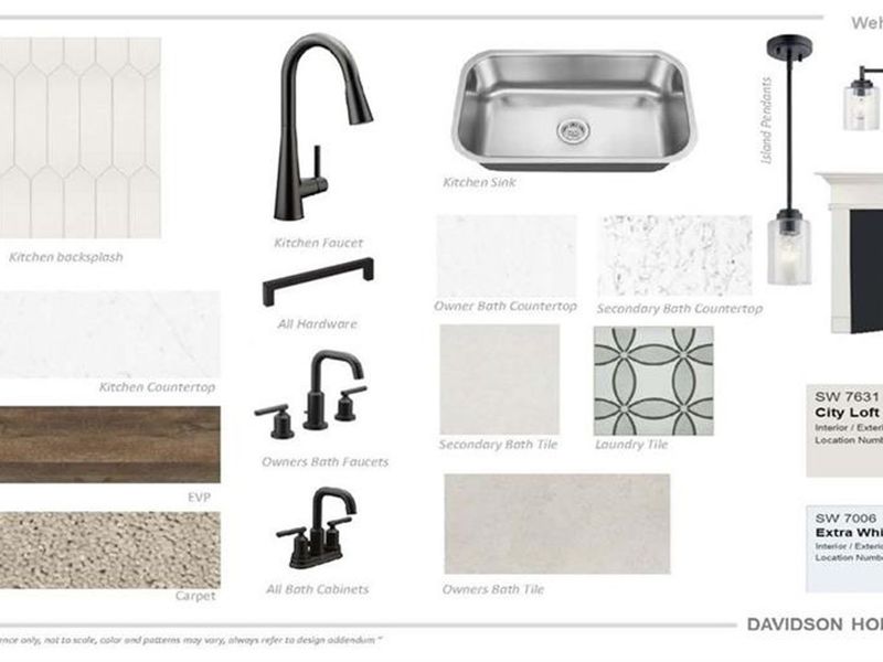 Sample of building materials used in homes in Wehunt Meadows, Hoschton (Image 37).