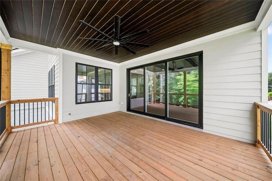 Exterior details and patio area of a home in , Atlanta (Image 3).